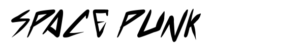Space Punk font preview